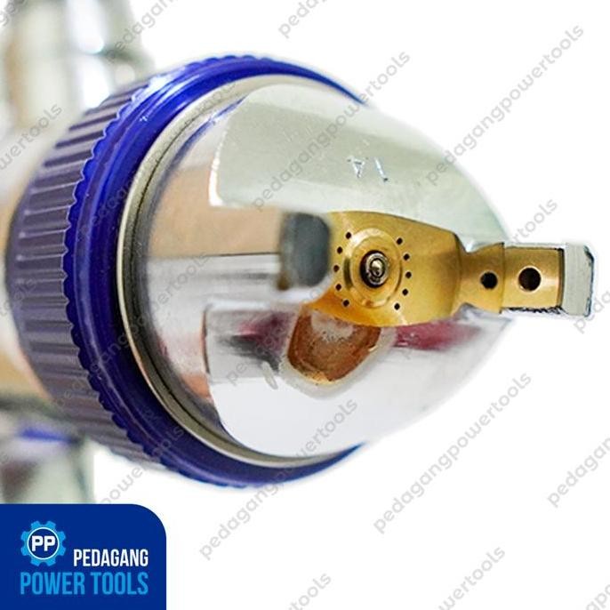 MOLLAR H827 Tabung Aluminium Air Spray Gun HVLP Tabung Atas Alat Semprotan Cat Angin Kompresor KAR