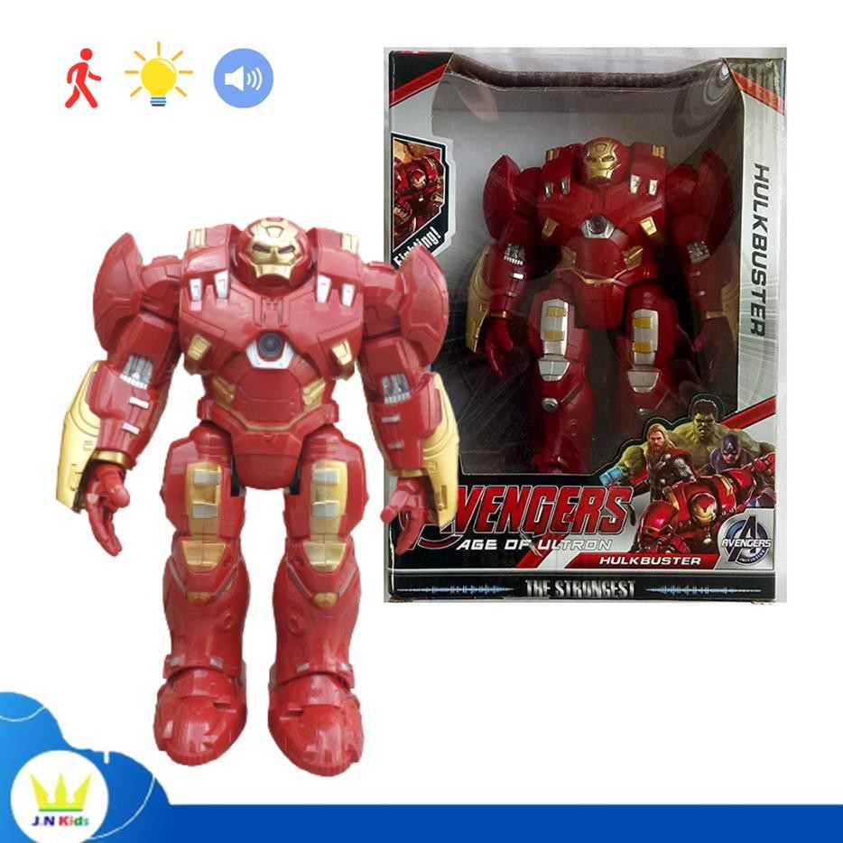 Terlaris | Terbaru | Best Seller | Termurah Mainan Anak Robot Hulkbuster Iron Man Dengan Musik Dan B
