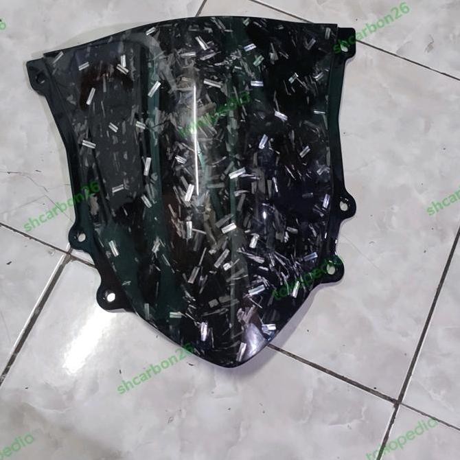 visor winshield ninja rr new 150 carbon forged silver New Carbon