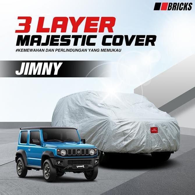 3 Layer Cover JIMNY 3  Sarung Mobil Outdoor Anti UV & Waterproof BRICKS Hardtop