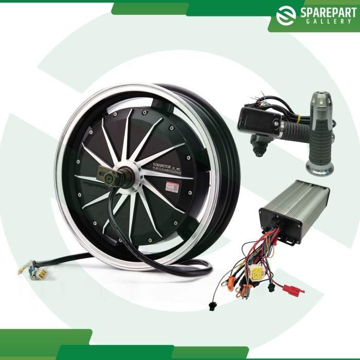 CCS Paket Hub Dinamo BLDC Motor Listrik 48-72v 1500w ring 14" (14inch) - Paket 48v1500w