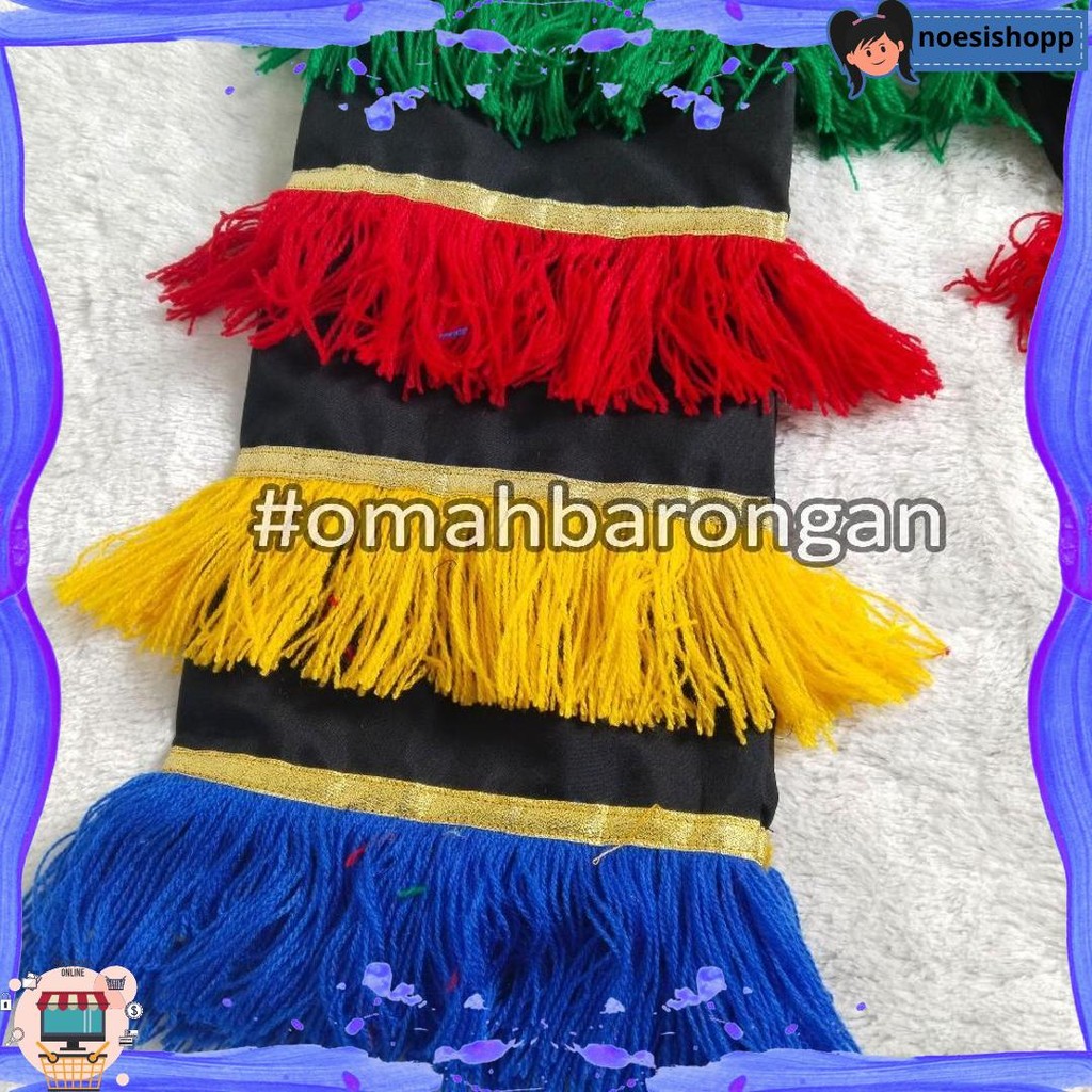 Celana Dan Embong Barongan Anak Warna Pelangi SD Murah