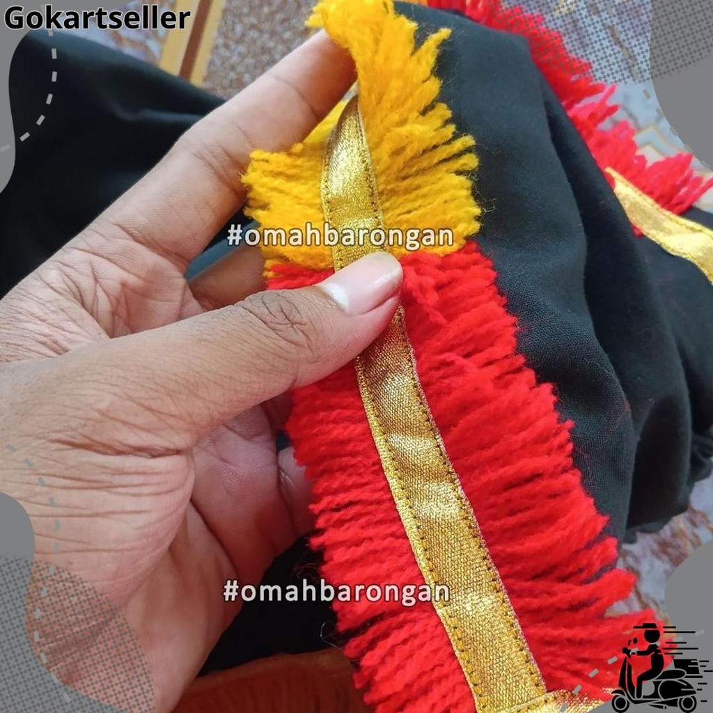 Celana Barongan Anak SD SMP Warna Merah Hijau Biru Hitam Putih BIGDEAL