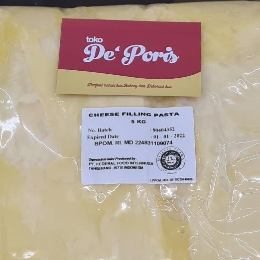 

TERBARU! Cheese Filling Elmer 5kg isian roti