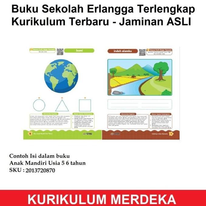 Buku Erlangga Paket Aku Anak Mandiri KB TK PAUD Tjiji Kurikulum Merdeka