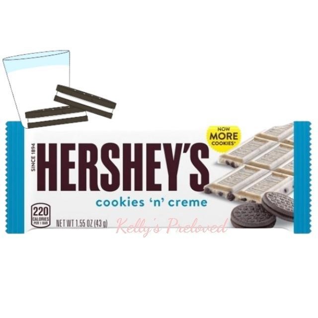 

Hershey'S Cookies N' Creme Chocolate Bar 43 Gram |1.55 Oz| Hershey Usa