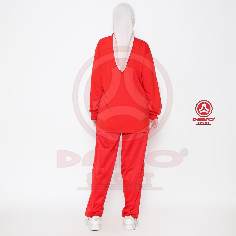 Promo Kt78 Setelan Baju Senam Merah Putih / Setelan Baju Olahraga Pria Dan Wanita Daivo 77 Termurah 