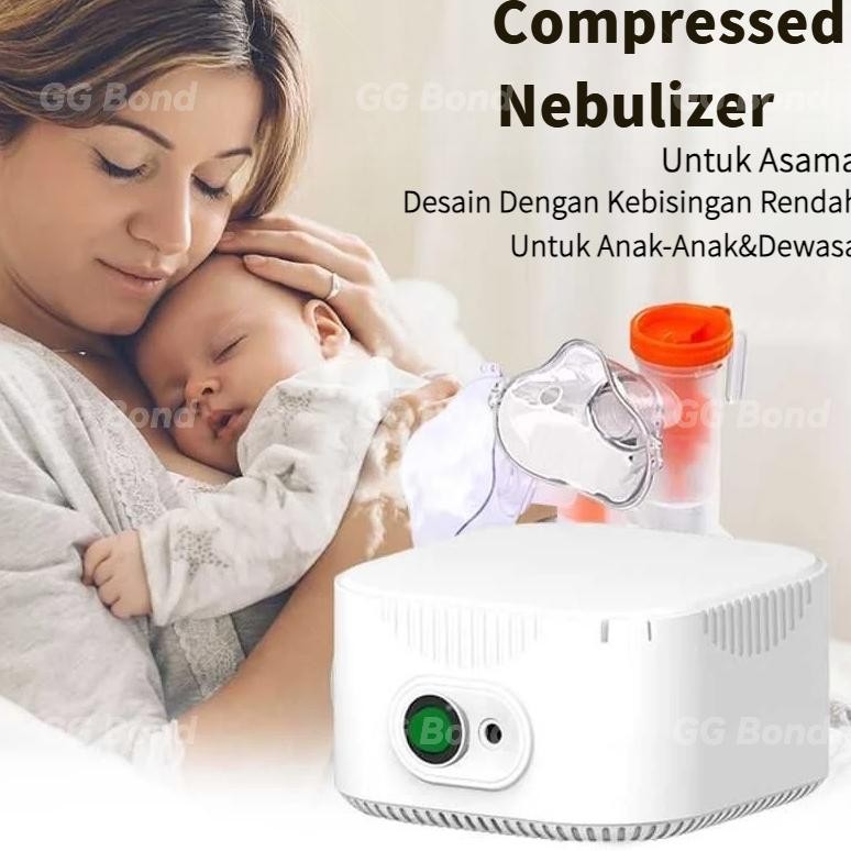 Nebulizer Kompresor Alat Terapi Pernapasan untuk Anak Bayi & Dewasa Asma Batuk Pilek Medical Compres