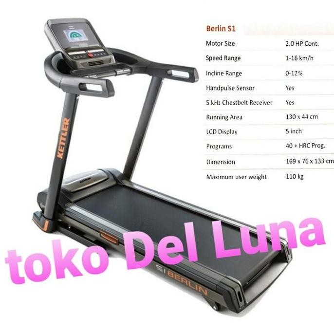 treadmill kettler berlin s1 original garansi resmi