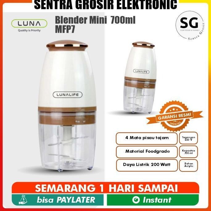 Chopper Blender Mini  700ml MFP7 LUNA LIFE MFP-7 4 blade Processor Chopper // MINI FOOD LUNA MFP7