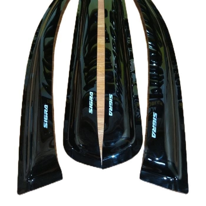 NZG Talang air pintu mobil Sigra aksesoris variasi mobil Talang air hujan pasang setengah body Car