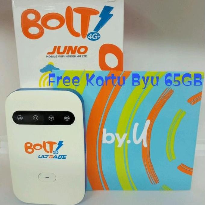 NEW - Mifi Modem Bolt Juno Free Kartu Byu 6gb