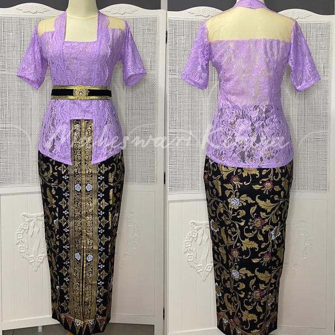 Kebaya Bali Set Modif Bali Lilac