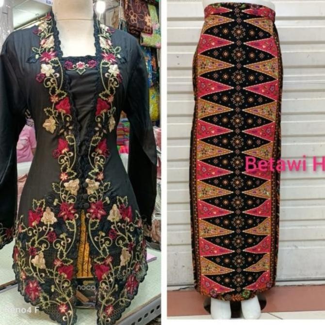 Setelan Kebaya Encim Modern Bahan Katun Ima Super Jumbo