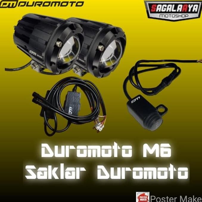 Paket Lampu Duromoto M6 Saklar Ori Duromoto