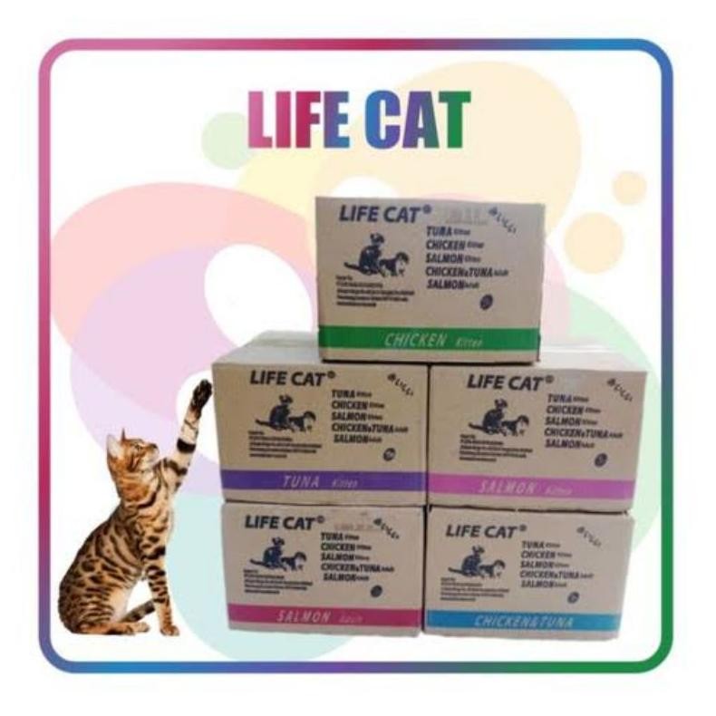 KEMASAN DUS LIFE CAT 1DUS LIFE CAT KITTEN LIFE CAT ADULT
