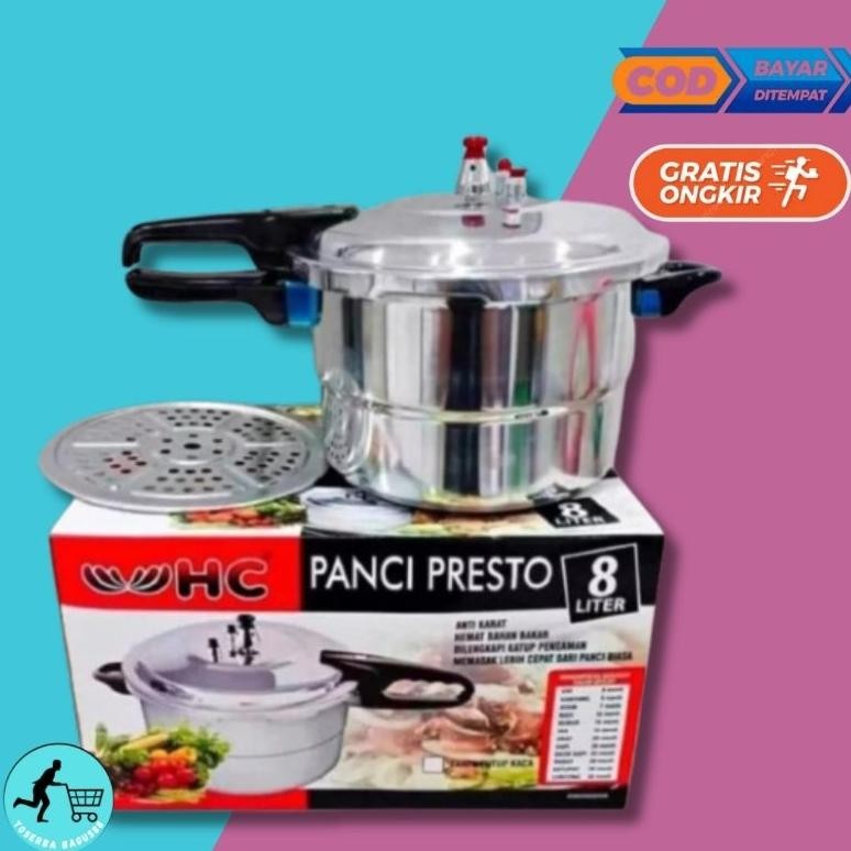 Panci Presto 2 In 1 Kapasitas 8 Liter