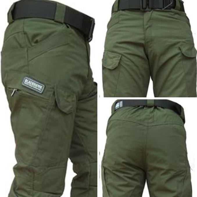Celana Tactical Bahan Ripstop American Drill - Hijau