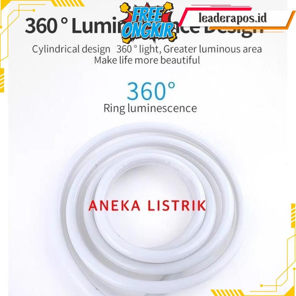 Paket Lampu Strip Led Neon Flex 360 Bulat Waterproof / Neon Flex 360 Derajat Outdoor / Lampu Plafon 