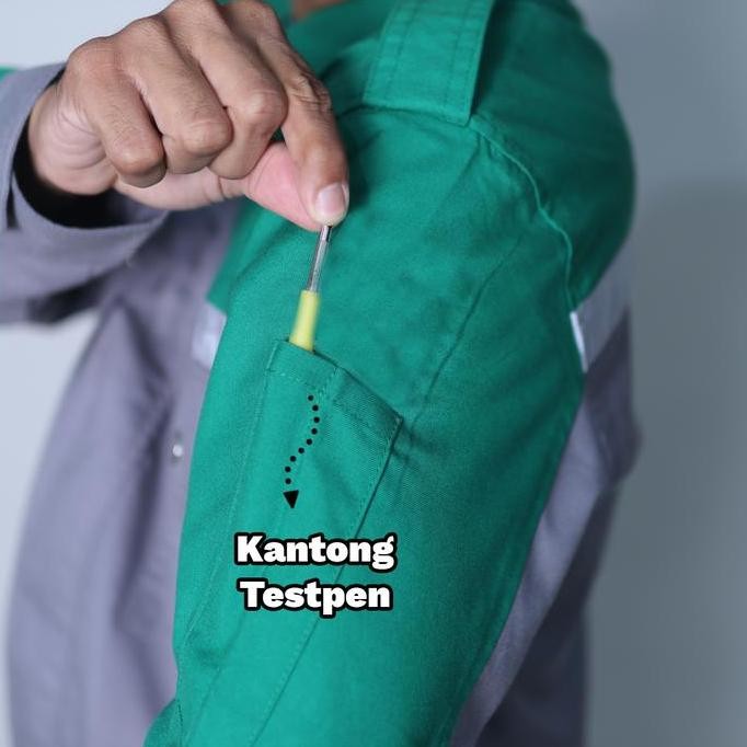 Baju Lapangan / Seragam Kerja / Wearpack Safety Custom Bordir Model 02