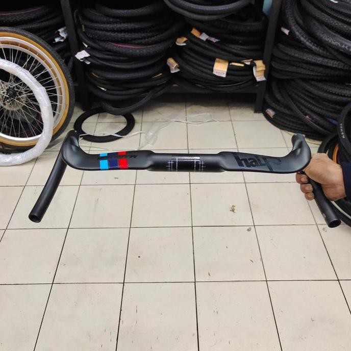 Promo Stang Dropbar Aero Carbon GT HALF5 MARKHOR Flare Gravel 30 Degree 420 mm Drop Bar Carbon Aero 
