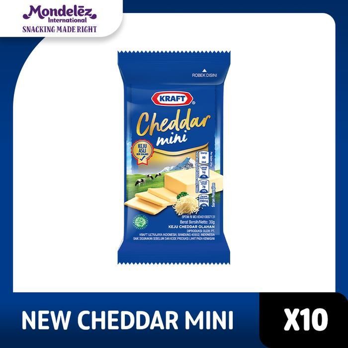 

SNS [KRAFT CHEDDAR MINI BUNDLE] KRAFT CHEESE CHEDDAR MINI 30G x 10 - KEJU CHEDDAR MINI