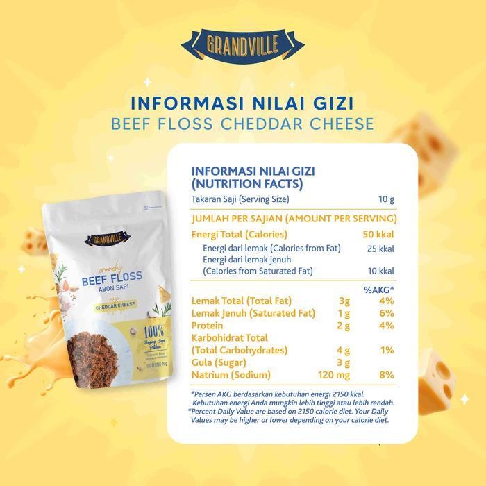 

SNS Grandville Abon Sapi Crunchy Halal Triple Pack Original - Aman untuk anak usia MPASI