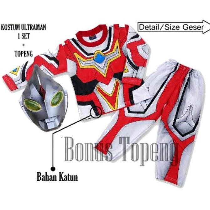 DF109>> BAJU ULTRAMAN GO/BAJU KOSTUM ULTRAMAN GRATIS TOPENG ASLI BUKAN KAIN/SETELAN BAJU KARAKTER SU
