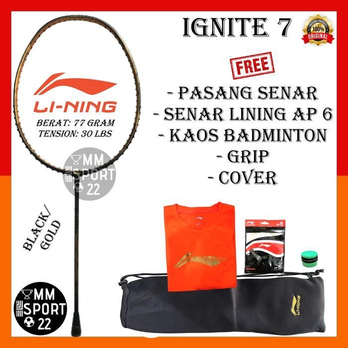 SPID LINING IGNITE 7 IGNITE7 RAKET BADMINTON ORIGINAL