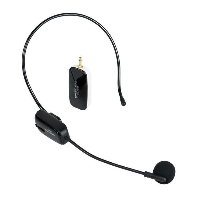 Mic Clip On Mikrofon Instruktur Yoga Senam Tour Guide Wireless Uhf