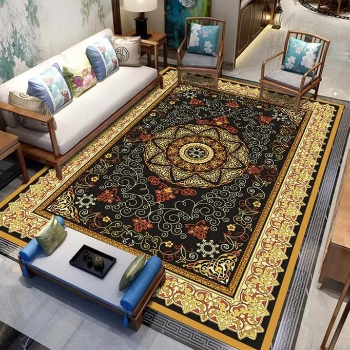 PROMO - Alhadi Karpet Lantai Eropa 200 x 0cm Permadani Modern Polyester Tebal Empuk Nyaman Doff 2