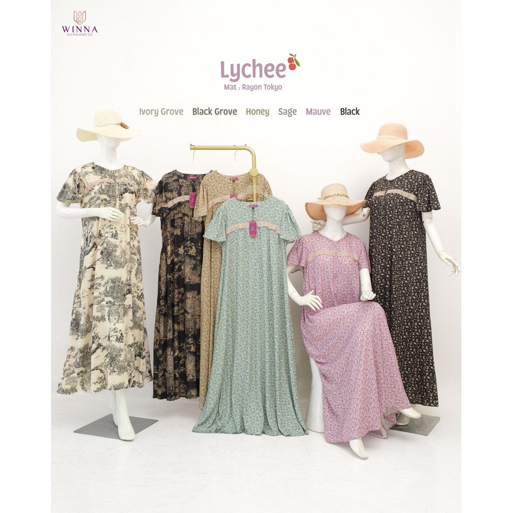 Lychee Homedress by Winna Homedress Dress Daster Daily Rayon Tokyo