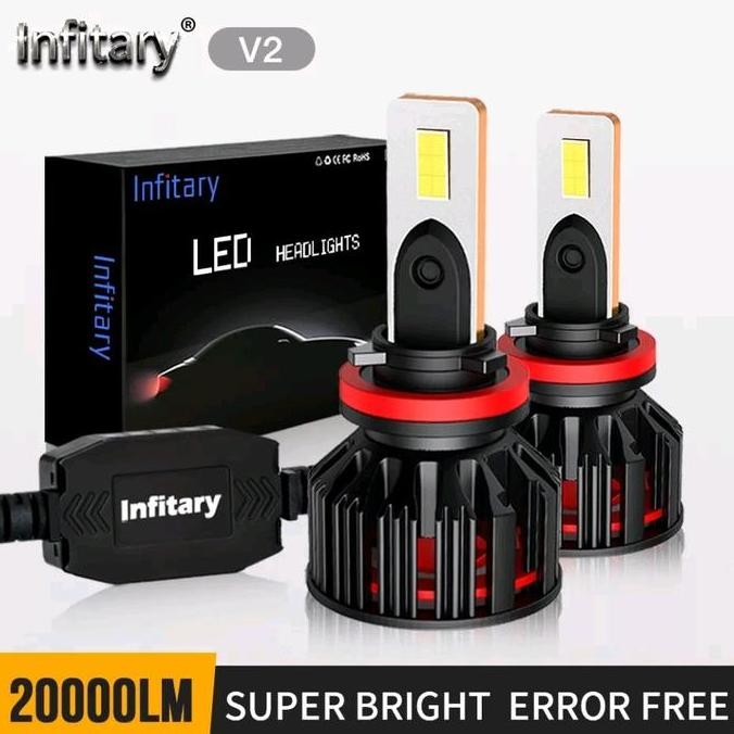 TERMURAH - Lampu Led Mobil H4 H7 H CSP Chip 70 infiy