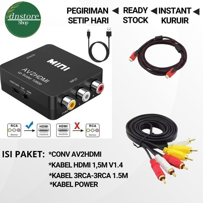 DE100 >> ps to hdmi TV / rca to hdmi converter