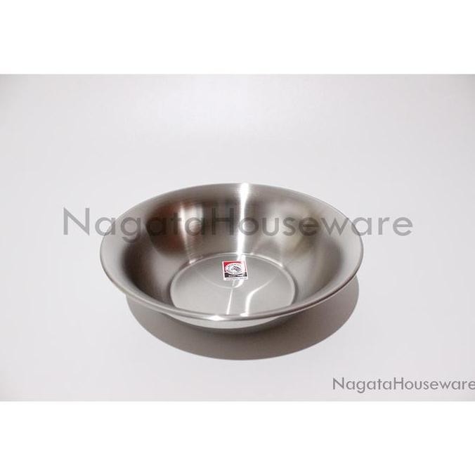 Baskom Mangkok Piring Makan Kuah Stainless Steel Basin Zebra 136020