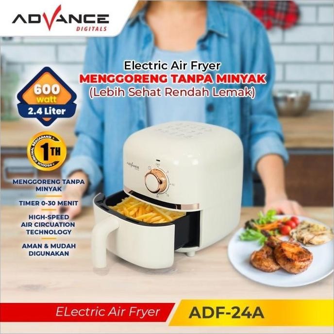 TERBARU Advance Air fryer Listrik low watt Mesin Penggoreng Tanpa Min