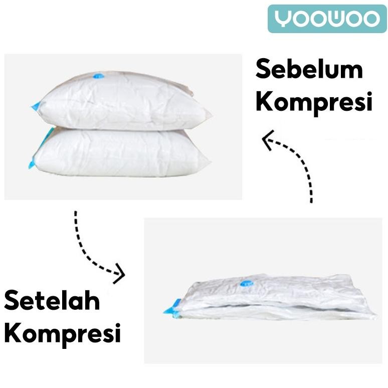 Jpf-1015 Yoowoo Plastik Vacuum Baju / Travel Packing / Plastik Ziplock / Vacuum Baju Traveling / Pla