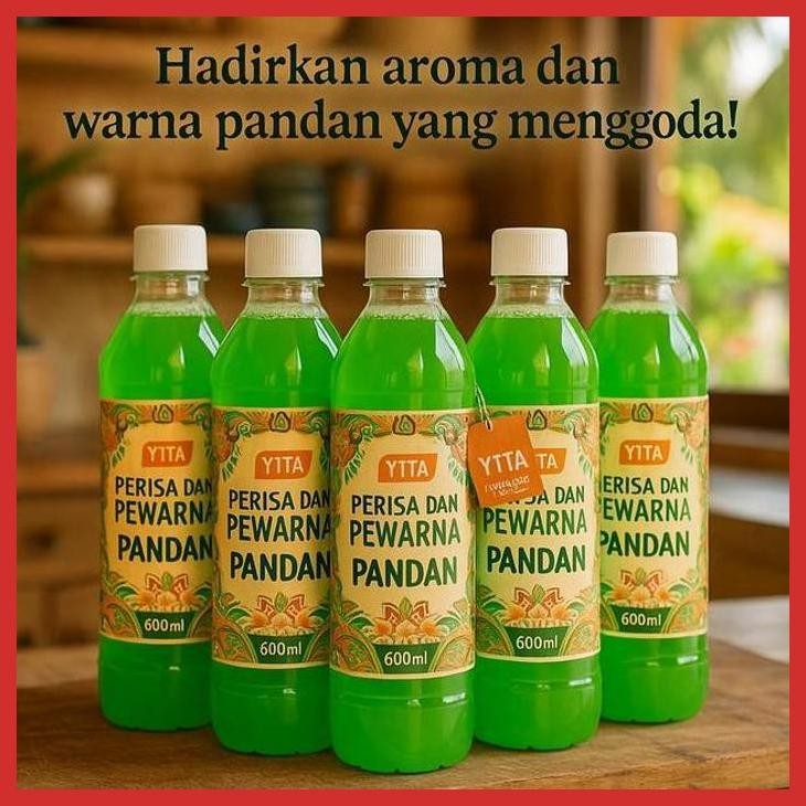 

PROMO PAKET 5 BOTOL PERISA & PEWARNA PANDAN 600ML BIKIN MASAKAN LEBIH MENGGODA! [BUMBU OLAHAN MAKANAN]