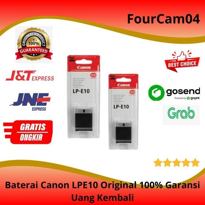 Baterai Canon LPE10 Original 100% For Canon EOS 1100D/1200D/1300D/1500