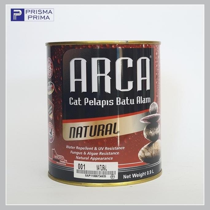 Cat Batu Alam Arca Natural Transparan