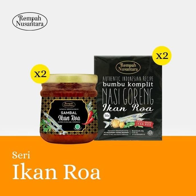

Paket Sambal Roa 2 X 120 Gr & Bumbu Nasi Goreng Roa 2 X 50 Gr
