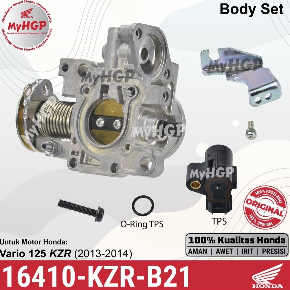 16410-KZR-B21 Body Set + TPS Honda Vario 125 Old 2014 Non / ISS 16410KZRB21 16410 KZR B21 Bohlam Hal