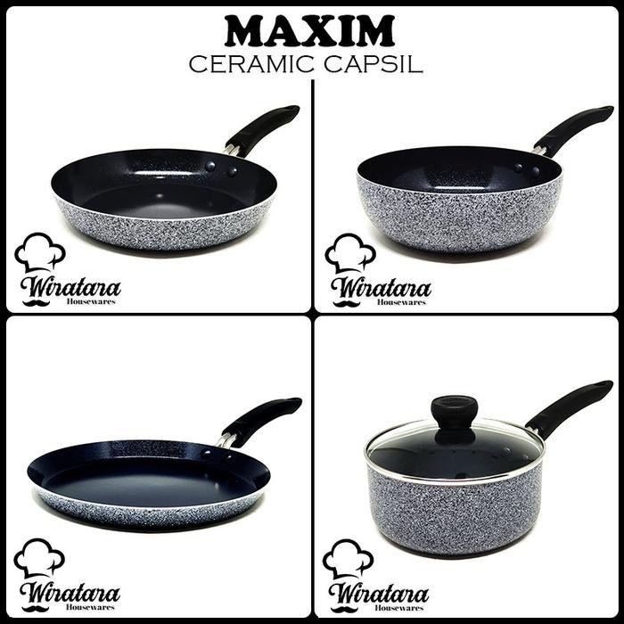 PWH Maxim Panci Penggorengan Keramik Anti Lengket Anti Gores | Wajan