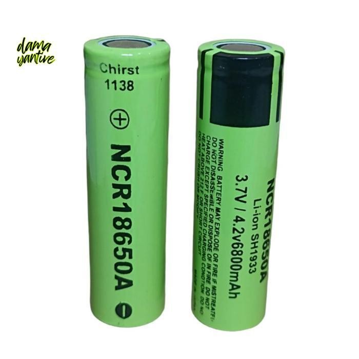 As23 wdr-75 gh-45 Batterai Charger 18650 Li-ion 3.7v/4.2v - 6800mAh Warna Hijau Plus Ceper Paket Isi