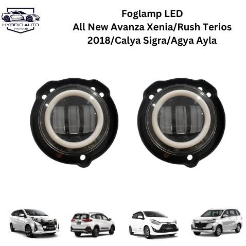 Lampu Foglamp LED All New Avanza Xenia Calya Sigra//Lampu Kabut 2 Warna Rush Terios Full Ring