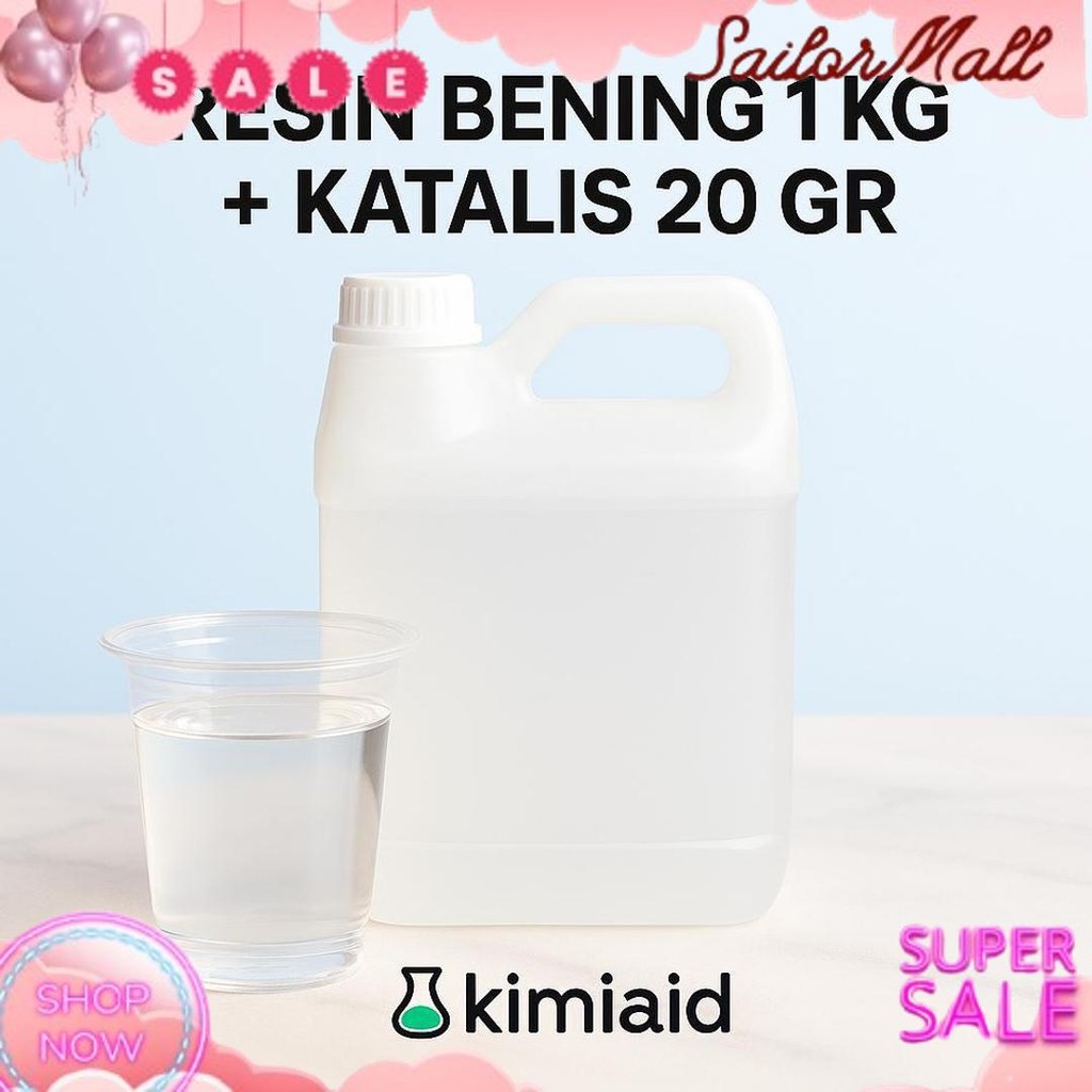 Viral Resin Bening (1KG) - Fiberglass - Resin Bening 108 - Resin 108 - Resin Bening Souvenir Kerajin