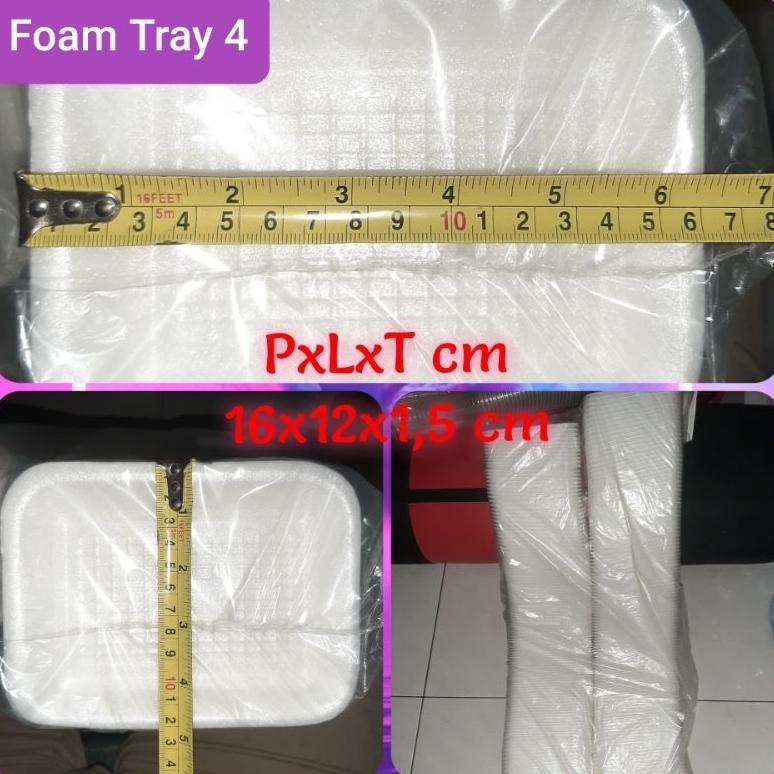 Foam Tatakan Makanan Tray 4 (250pcs)