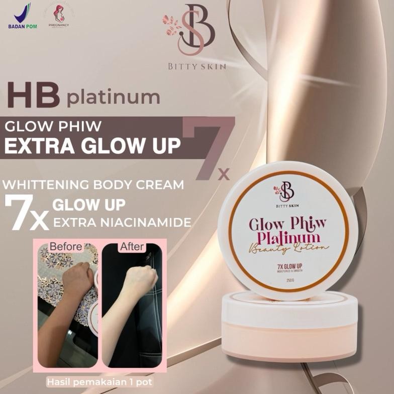 TERMURAH HB BODY LOTION PLATINUM GLOW PHIW BITTY.SKIN 7X LIPAT MENCERAHKAN LEBIH CEPAT Siap kirim
