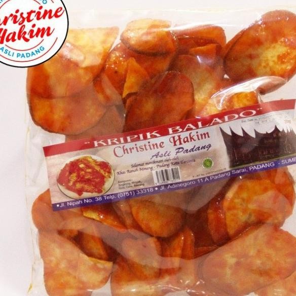 

Halal Christine Hakim Keripik Singkong Padang 250Gr Kripik Balado Kristin Hakim