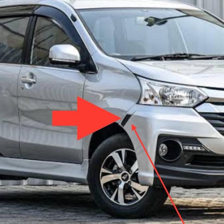 cover list sirip samping bumper depan kiri great xenia sporty original
